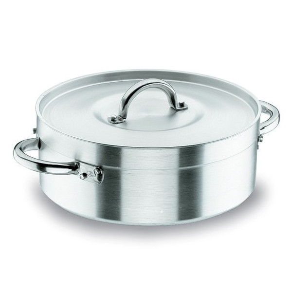 CACEROLA ALUMINIO BAJA CON TAPA