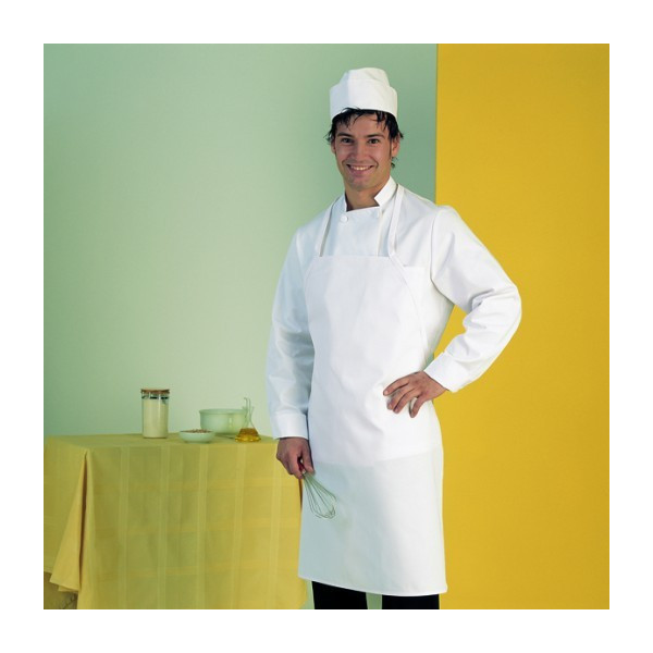 DELANTAL CON PETO 71 x 88 cm BLANCO