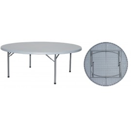 MESA BANQUETE REDONDA PLEGABLE
