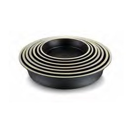 VAJILLA DE MELAMINA "TERRACOTA NEGRA/BLANCA"