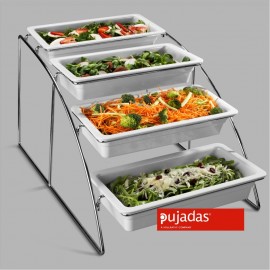 EXPOSITOR BUFFET PARA CUBETAS GN 1/3