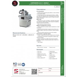 Cortadora de hortalizas Sammic CA-31
