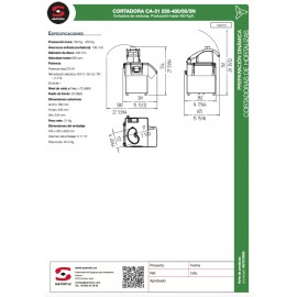Cortadora de hortalizas Sammic CA-31