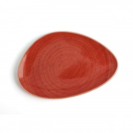 PLATO TRIANGULAR "TERRA ROJA"