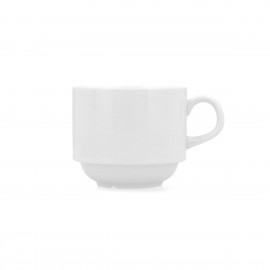 TAZA DESAYUNO PORCELANA "GLACIAL" 250 ml (Caja 6 unid.)