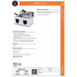 FREIDORA ELÉCTRICA SAMMIC PF-10+10 (8+8 LITROS)