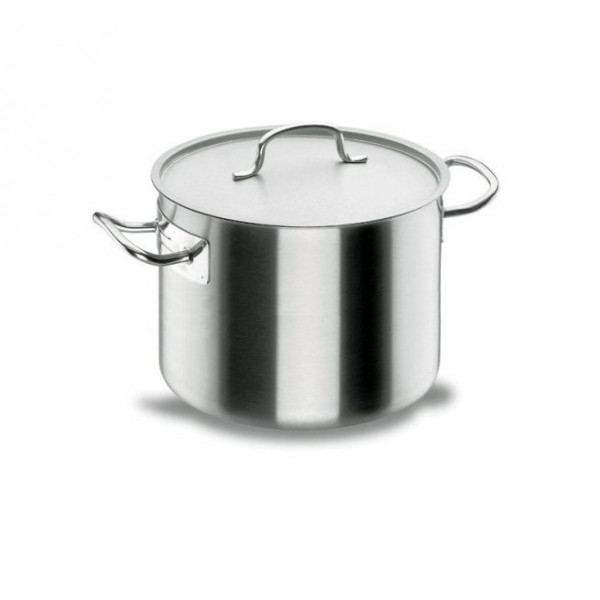 OLLA BAJA INOX CON TAPA