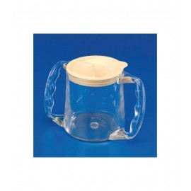 VASO CON 2 ASAS Y BASE ANCHA CARING BLANCO 300 ml